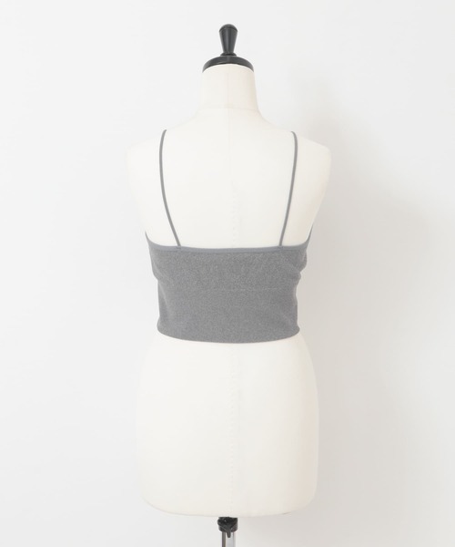 KBF（ケイビーエフ）の「カップ付きインナーキャミソール（キャミソール・レディース・グレー/オフホワイト/ブラック・ONE）」の5枚目の写真