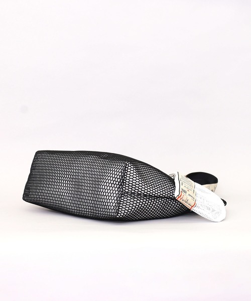 COOCO(クーコ)の「COOCOオリジナル柄テープポーチ付メッシュトートバッグ/BIGサイズ/A4対応(トートバッグ・レディース・ブルー/グレー/ブラック/ベージュ/グリーン・9)」の9枚目の写真