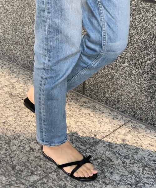 E&C closet…（イーアンドシークローゼット）の「ブラックリボンサンダル（サンダル・レディース・ブラック・35inch/36inch/37inch/38inch/39inch/40inch）」の16枚目の写真