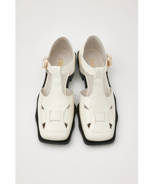 STACCATO(スタッカート)の「ティラナチュTストレップシューズ(サンダル・レディース・ブラック/ホワイト・22.5cm/23cm/23.5cm/24cm/24.5cm)」の16枚目の写真