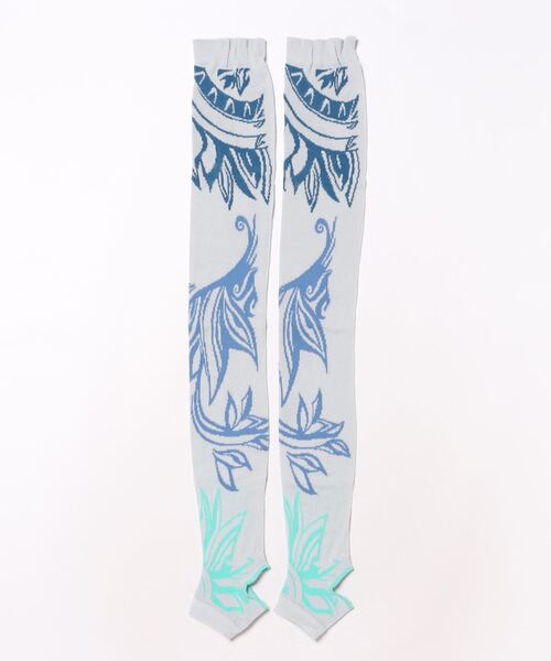 チャイハネ（チャイハネ）の「【チャイハネ】グラリスレッグウォーマー（レッグウォーマー・レディース・ブラック/ターコイズブルー/グリーン/ライトグレー/パープル・FREE）」の9枚目の写真