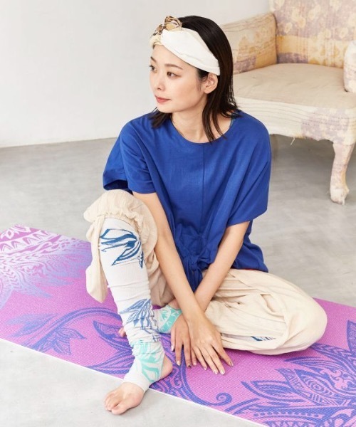 チャイハネ（チャイハネ）の「【チャイハネ】グラリスレッグウォーマー（レッグウォーマー・レディース・ブラック/ターコイズブルー/グリーン/ライトグレー/パープル・FREE）」の7枚目の写真