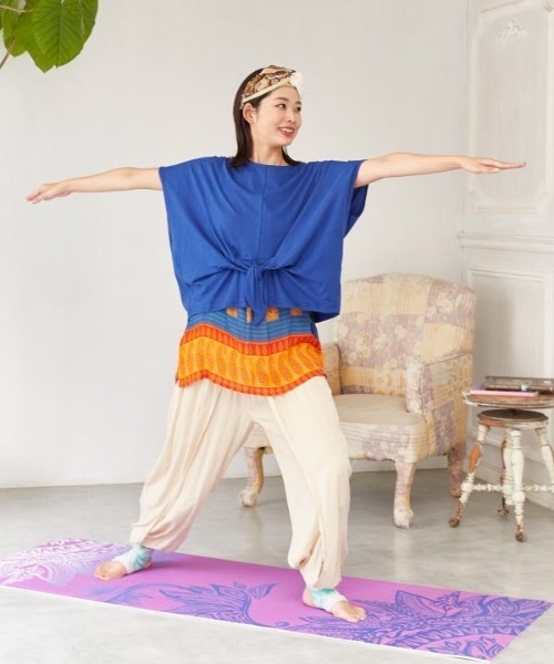 チャイハネ（チャイハネ）の「【チャイハネ】グラリスレッグウォーマー（レッグウォーマー・レディース・ブラック/ターコイズブルー/グリーン/ライトグレー/パープル・FREE）」の6枚目の写真