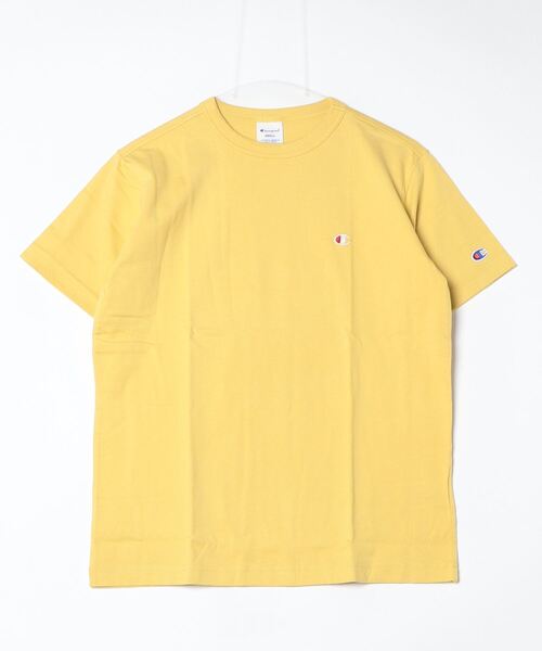 Champion(チャンピオン)の「チャンピオン SHORT SLEEVE T-SHIRT(Tシャツ/カットソー・メンズ・イエロー/グリーン/サックスブルー・S/M/L/LL)」の1枚目の写真