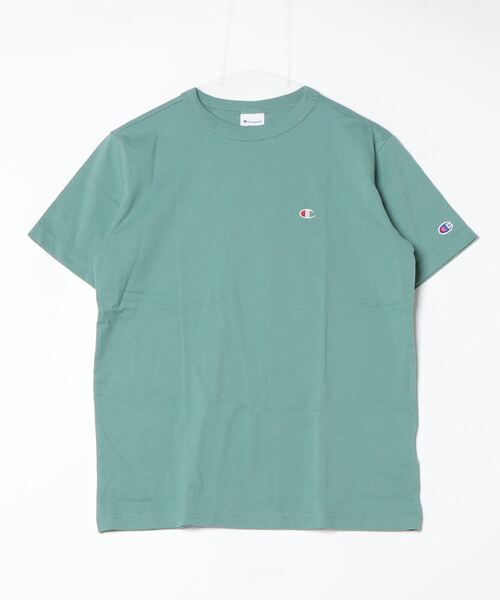 Champion(チャンピオン)の「チャンピオン SHORT SLEEVE T-SHIRT(Tシャツ/カットソー・メンズ・イエロー/グリーン/サックスブルー・S/M/L/LL)」の2枚目の写真