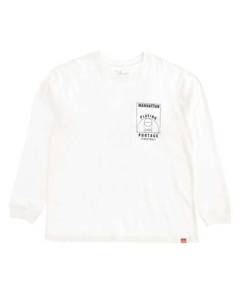 Manhattan Portage(マンハッタンポーテージ)の「L/S Print T-Shirt(Tシャツ/カットソー・メンズ・ライム/ブラック/ホワイト・SMALL/LARGE/X-LARGE/MEDIUM)」の2枚目の写真