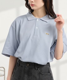 【美品】Polo Jeans Co. ストライプポロシャツ 67ワッペン セール】PENNEYS/ペニーズ 別注 THE FOX ロゴ ワッペン刺繍 鹿の子配色