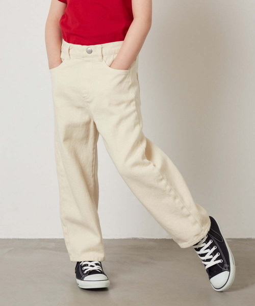 a.v.v（アーヴェヴェ）の「[140-150]エッグパンツ（デニムパンツ・キッズ・ブルー/アイボリー・140/150）」の17枚目の写真