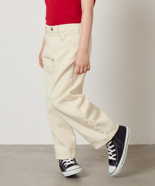 a.v.v（アーヴェヴェ）の「[140-150]エッグパンツ（デニムパンツ・キッズ・ブルー/アイボリー・140/150）」の21枚目の写真