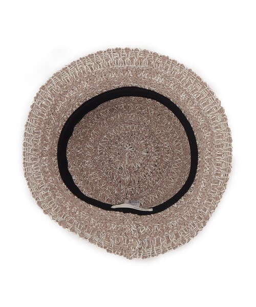 SHOO・LA・RUE（シューラルー）の「◆フェイクペーパー柄編みハット（ハット・レディース・ブラウン系その他6/ブラック/ベージュ系その他7・00）」の8枚目の写真