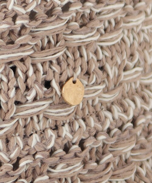 SHOO・LA・RUE（シューラルー）の「◆フェイクペーパー柄編みハット（ハット・レディース・ブラウン系その他6/ブラック/ベージュ系その他7・00）」の10枚目の写真