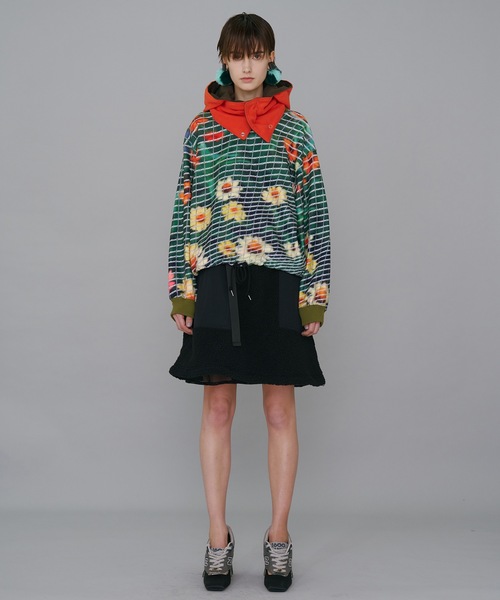 NON TOKYO(ノントーキョー)の「PRINT FLEECE PULLOVER TOP(Tシャツ/カットソー・レディース・カラフル/チェック/ブルー系・FREE)」の6枚目の写真