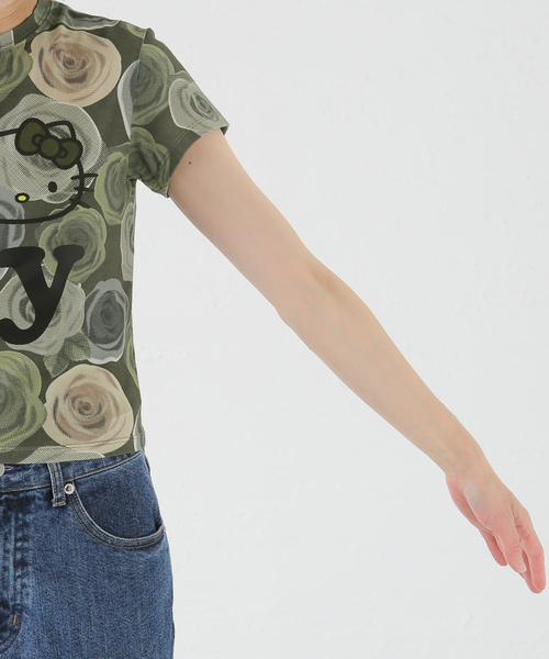 OPEN Yy(オープンワイワイ)の「【OPEN YY×Hello Kitty】YY BABY TEE:Tシャツ(Tシャツ/カットソー・レディース・カーキ・1)」の10枚目の写真