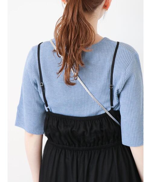 ehka sopo(エヘカソポ)の「◎チュールキャミワンピース(ワンピース・レディース・ブラック/グレー/キナリ・F)」の16枚目の写真