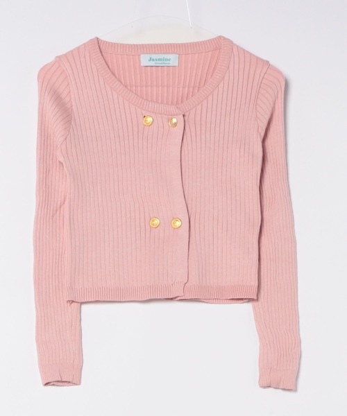 Jasmine Grandiflorum（ジャスミングランディフローラム）の「【Jasmine】ダブルブレストニットカーディガン（カーディガン/ボレロ・レディース・ホワイト/ピンク/ブラック/チョコ・FREE）」の9枚目の写真