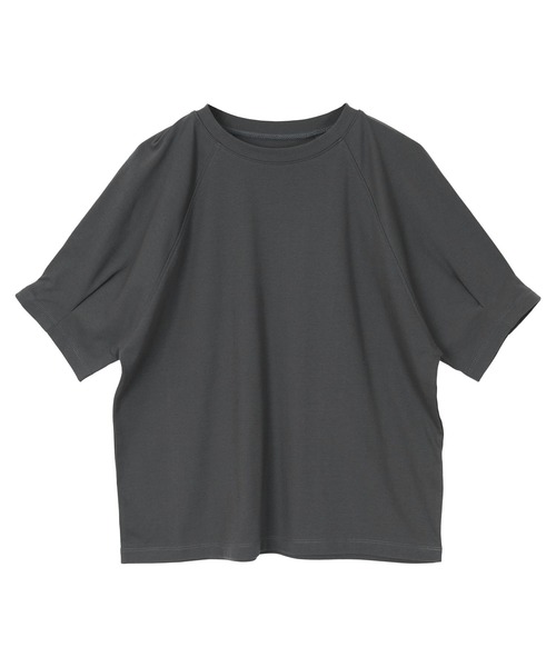 tシャツ タックボリュームスリーブカットソー レディース セール】【洗える】タックボリュームスリーブカットソー（T