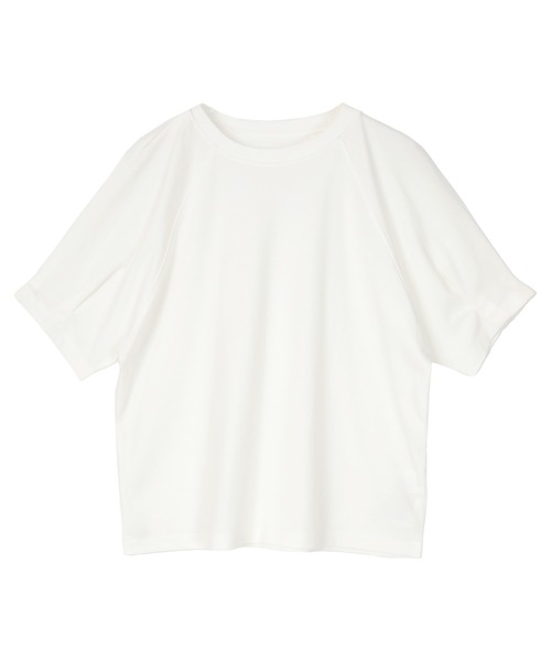 UR'S(ユアーズ)の「汗染み防止タックボリュームスリーブTシャツ(Tシャツ/カットソー・レディース・ブラック/ホワイト/ブルーグレー/チャコール・M/L/S)」の10枚目の写真