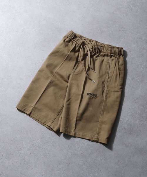 THRASHER（スラッシャー）の「【THRASHER】 カツラギデニム イージー ワイド ハーフパンツ（デニムパンツ・メンズ・ベージュ/ブラック系/オフホワイト/ブラック・LARGE/MEDIUM/X-LARGE）」の11枚目の写真