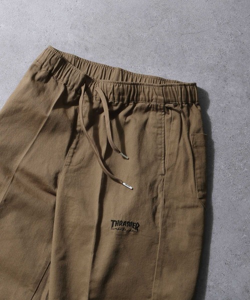 THRASHER（スラッシャー）の「【THRASHER】 カツラギデニム イージー ワイド ハーフパンツ（デニムパンツ・メンズ・ベージュ/ブラック系/オフホワイト/ブラック・LARGE/MEDIUM/X-LARGE）」の15枚目の写真