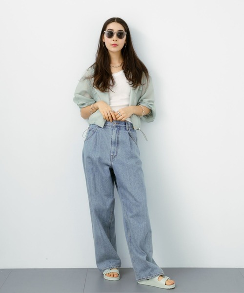 saloon(サルーン)の「SALOON(サルーン)/ シアーフードブルゾン【洗濯機洗い可】(ブルゾン・レディース・ミント/ブラック/ライトベージュ・FREE)」の22枚目の写真