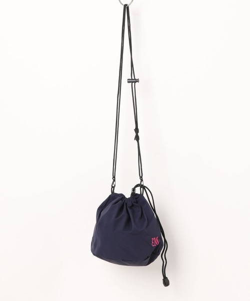 PARROTT CANVAS(パロットキャンバス)の「【PARROTT CANVAS】PCMミニバッグ 巾着 ナイロン(ショルダーバッグ・レディース・ネイビー/ピンク・FREE)」の3枚目の写真