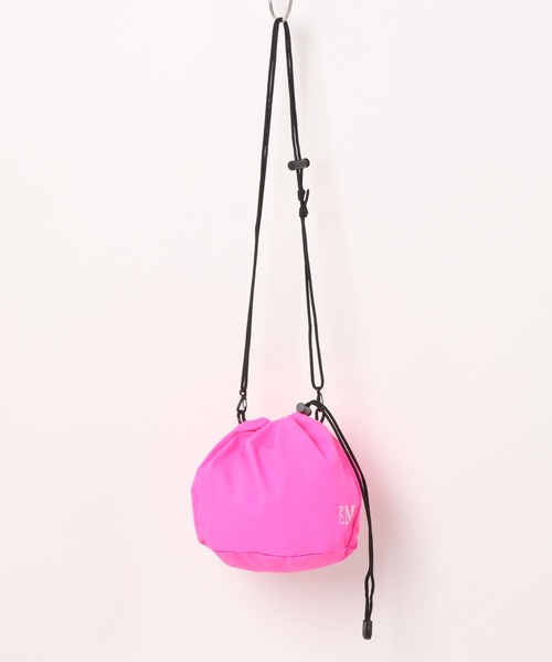 PARROTT CANVAS(パロットキャンバス)の「【PARROTT CANVAS】PCMミニバッグ 巾着 ナイロン(ショルダーバッグ・レディース・ネイビー/ピンク・FREE)」の5枚目の写真
