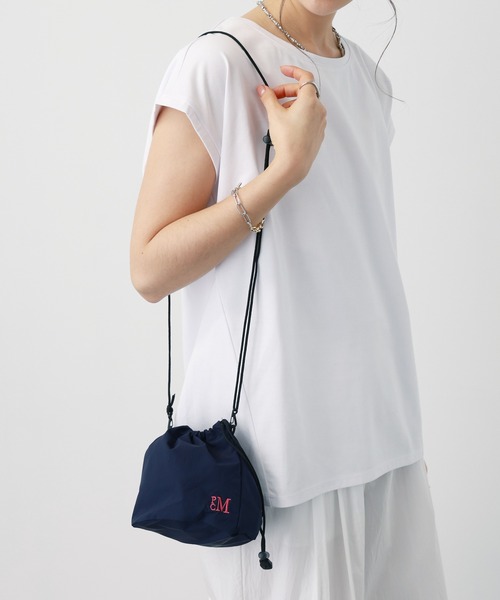 PARROTT CANVAS(パロットキャンバス)の「【PARROTT CANVAS】PCMミニバッグ 巾着 ナイロン(ショルダーバッグ・レディース・ネイビー/ピンク・FREE)」の22枚目の写真