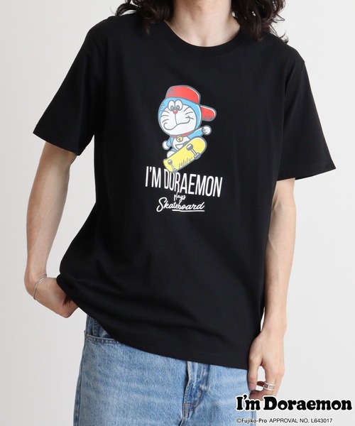 sanrio(サンリオ)の「アイムドラえもん プリント 半袖Tシャツ(Tシャツ/カットソー・メンズ・チャコール/杢グレー/サックスブルー/オフホワイト/ブラック/ホワイト・LL/M/L)」の13枚目の写真