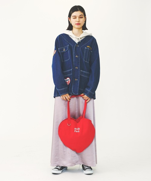 MILKFED.（ミルクフェド）の「FLARE LONG SKIRT（スカート・レディース・ブラック/ライトグレー/ブラウン・ONE SIZE）」の13枚目の写真