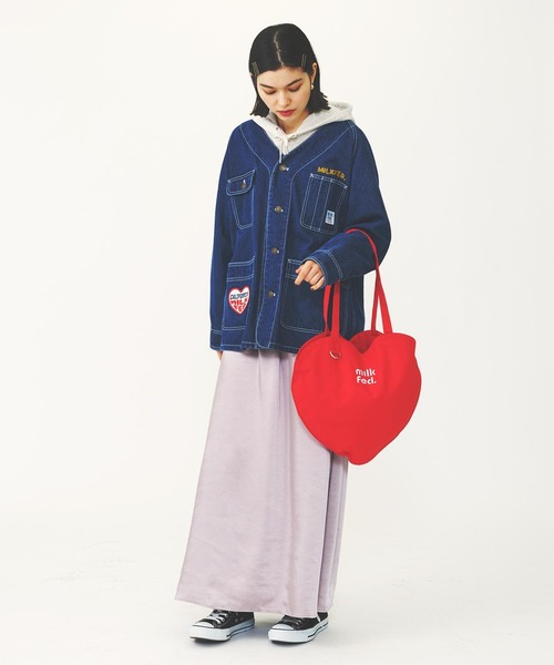 MILKFED.（ミルクフェド）の「FLARE LONG SKIRT（スカート・レディース・ブラック/ライトグレー/ブラウン・ONE SIZE）」の14枚目の写真