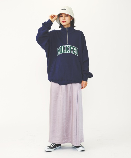 MILKFED.（ミルクフェド）の「FLARE LONG SKIRT（スカート・レディース・ブラック/ライトグレー/ブラウン・ONE SIZE）」の8枚目の写真