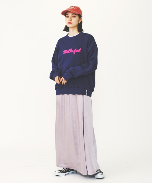 MILKFED.（ミルクフェド）の「FLARE LONG SKIRT（スカート・レディース・ブラック/ライトグレー/ブラウン・ONE SIZE）」の5枚目の写真