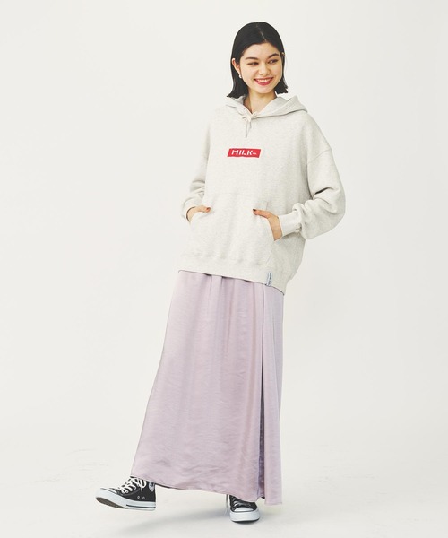 MILKFED.（ミルクフェド）の「FLARE LONG SKIRT（スカート・レディース・ブラック/ライトグレー/ブラウン・ONE SIZE）」の10枚目の写真