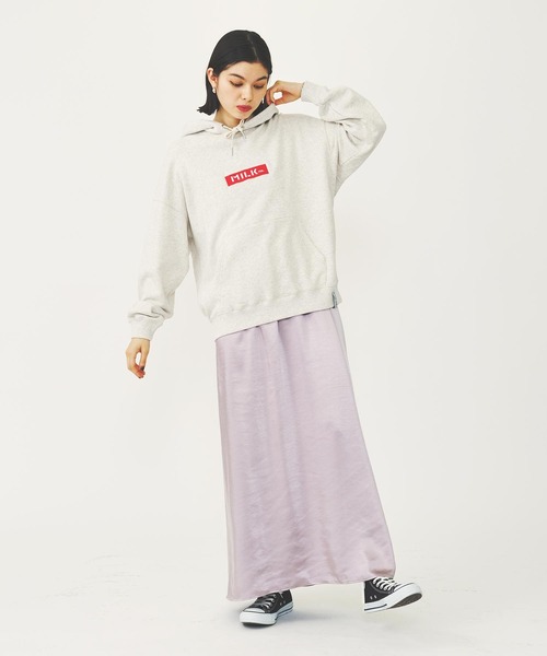 MILKFED.（ミルクフェド）の「FLARE LONG SKIRT（スカート・レディース・ブラック/ライトグレー/ブラウン・ONE SIZE）」の11枚目の写真