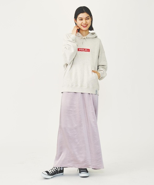 MILKFED.（ミルクフェド）の「FLARE LONG SKIRT（スカート・レディース・ブラック/ライトグレー/ブラウン・ONE SIZE）」の12枚目の写真