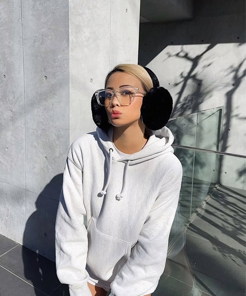 FLEX（フレックス）の「square wide clear sunglasse / スクエアワイド