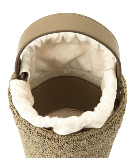 ADAM ET ROPE'（アダムエロペ）の「軽量雑材バケツバッグ（ハンドバッグ・レディース・カーキ/ブラック・FREE）」の12枚目の写真