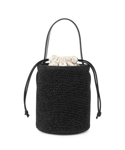 ADAM ET ROPE'（アダムエロペ）の「軽量雑材バケツバッグ（ハンドバッグ・レディース・カーキ/ブラック・FREE）」の13枚目の写真