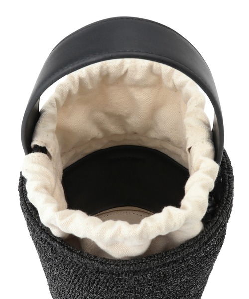 ADAM ET ROPE'（アダムエロペ）の「軽量雑材バケツバッグ（ハンドバッグ・レディース・カーキ/ブラック・FREE）」の14枚目の写真