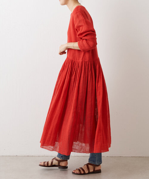 BEARDSLEY 24年 カヤギャザーワンピース コットン 日本製 BEARDSLEY 24年 カヤギャザーワンピース コットン 日本製 - メルカリ