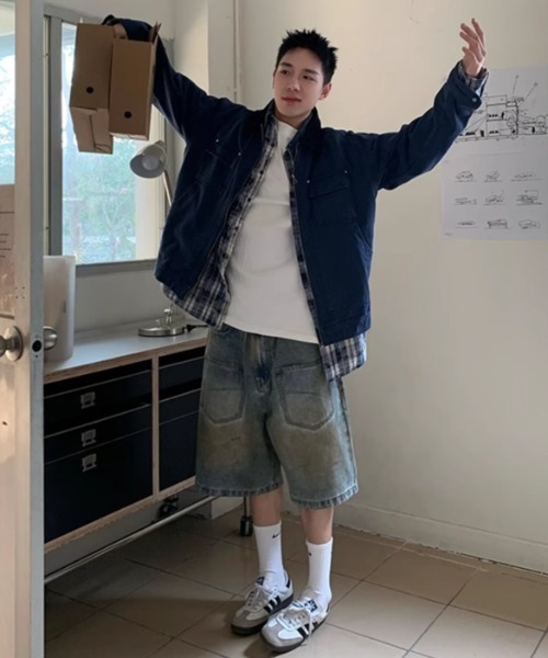 MGV（エムジーヴィー）の「ヴィンテージハーフデニム（デニムパンツ・メンズ・ブルー・MEDIUM/LARGE/X-LARGE）」の3枚目の写真