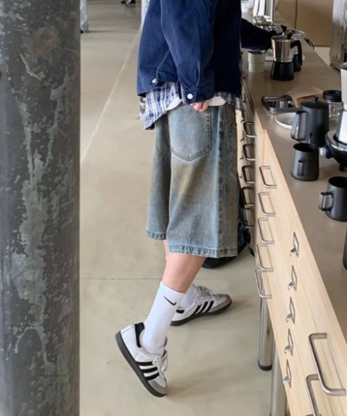 MGV（エムジーヴィー）の「ヴィンテージハーフデニム（デニムパンツ・メンズ・ブルー・MEDIUM/LARGE/X-LARGE）」の4枚目の写真