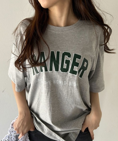 VitaFelice(ヴィータフェリーチェ)の「英字ロゴビッグTシャツ(Tシャツ/カットソー・レディース・ホワイト/ネイビー/グレー・FREE)」の15枚目の写真