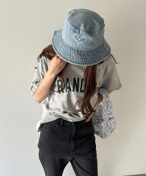 VitaFelice(ヴィータフェリーチェ)の「英字ロゴビッグTシャツ(Tシャツ/カットソー・レディース・ホワイト/ネイビー/グレー・FREE)」の21枚目の写真