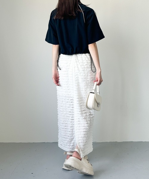 Heather（ヘザー）の「パイピングレースブルゾン（半袖）　129906（ブルゾン・レディース・アイボリー/ブラック・FREE）」の13枚目の写真