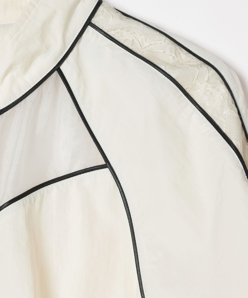 Heather（ヘザー）の「パイピングレースブルゾン（半袖）　129906（ブルゾン・レディース・アイボリー/ブラック・FREE）」の22枚目の写真