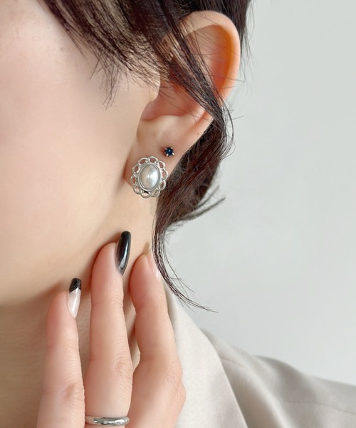 sowang(ソワン)の「【5set】レトロパールピアスセット-retoro pearl pierce set-(ピアス(両耳用)・レディース・シルバー/ゴールド・FREE)」の11枚目の写真
