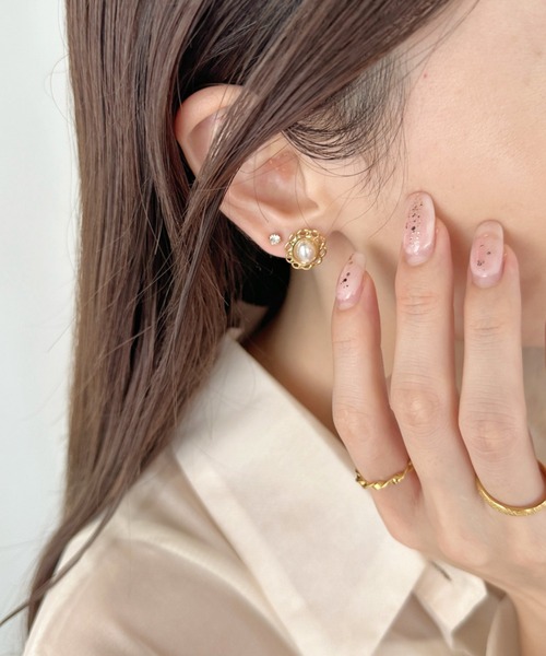 sowang(ソワン)の「【5set】レトロパールピアスセット-retoro pearl pierce set-(ピアス(両耳用)・レディース・シルバー/ゴールド・FREE)」の7枚目の写真