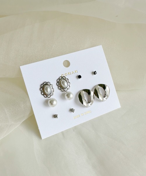 sowang(ソワン)の「【5set】レトロパールピアスセット-retoro pearl pierce set-(ピアス(両耳用)・レディース・シルバー/ゴールド・FREE)」の9枚目の写真