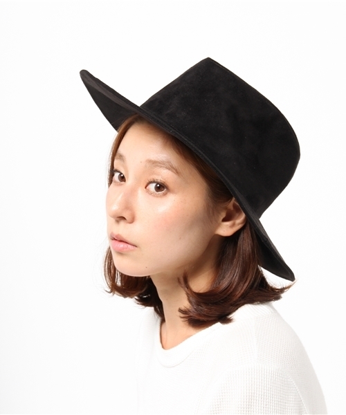 PUNYUS（プニュズ）の「フェイクスウェードハット（ハット・レディース・カーキ/ブラック/キャメル/ワイン・FREE）」の10枚目の写真